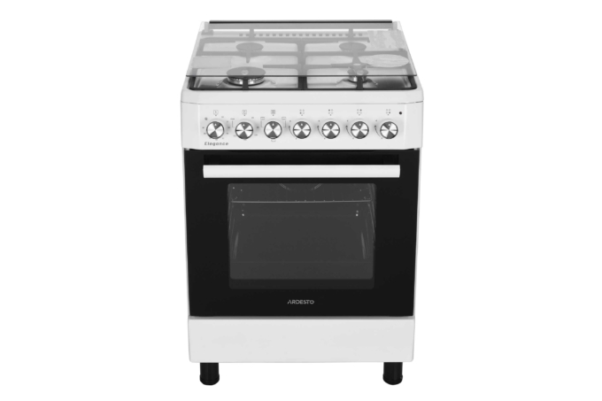 Cooker ARDESTO combined Elegance, 72L, 60x60cm, cast-iron, lamp, LPG conversion set (gas cylinder connection), wire rack system, white