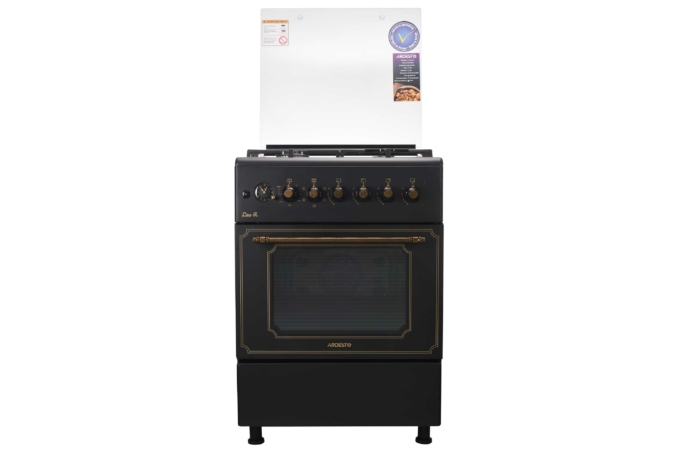 Плита ARDESTO комби Line-R, 53л, 60×60см, конвекция, чугун, подсветка, форсунки LPG (подключение газового баллона), черный