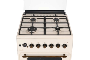 Плита ARDESTO комбі Line-R, 53л, 60×60см, конвекція, чавун, підсвічування, форсунки LPG (підключення газового балона), бежевий