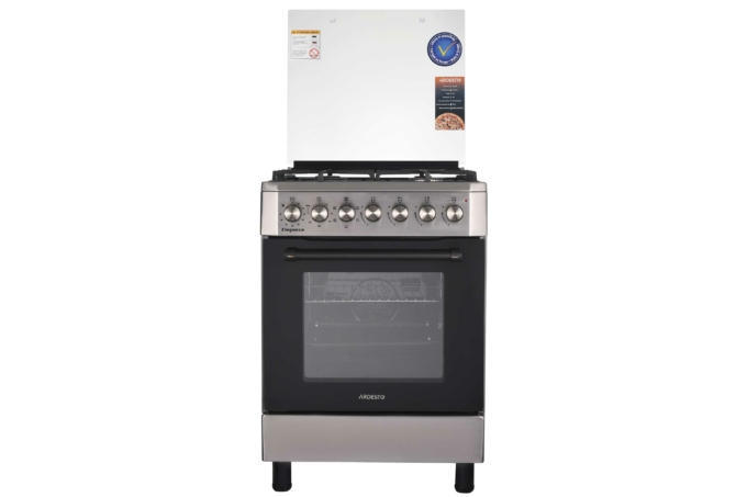 Cooker ARDESTO combined Elegance, 66L, 60x60cm, convection, cast-iron, lamp, LPG conversion set (gas cylinder connection), wire rack system, inox