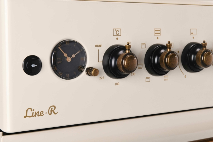 Cooker ARDESTO combined Line-R, 53L, 60x60cm, convection, cast-iron, lamp, LPG conversion set (gas cylinder connection), cream