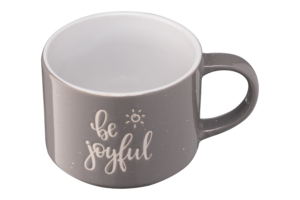 Чашка ARDESTO Be joyful, 330 мл, серая, AR3472GR