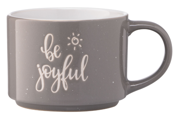 Чашка ARDESTO Be joyful, 330 мл, серая, AR3472GR