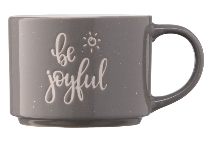 Чашка ARDESTO Be joyful, 330 мл, серая, AR3472GR