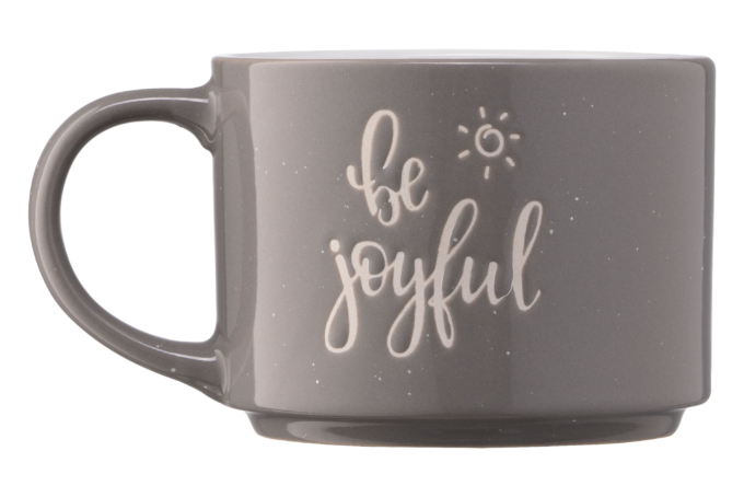 Чашка ARDESTO Be joyful, 330 мл, серая, AR3472GR