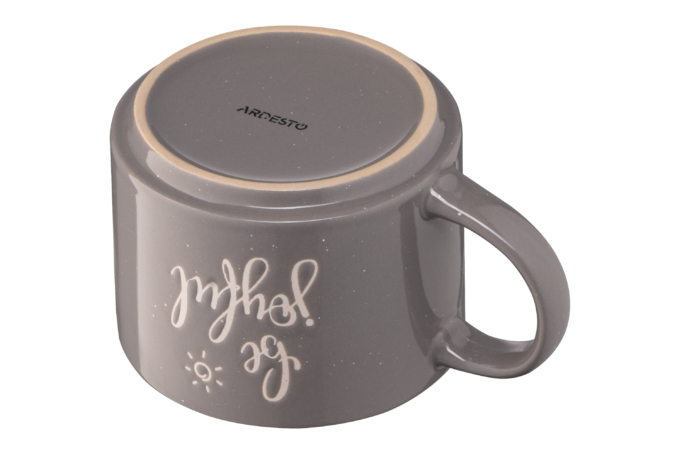 Чашка ARDESTO Be joyful, 330 мл, серая, AR3472GR