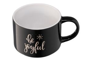 Чашка ARDESTO Be joyful, 330 мл, черная, AR3472BK