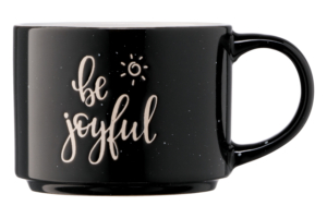 Чашка ARDESTO Be joyful, 330 мл, черная, AR3472BK