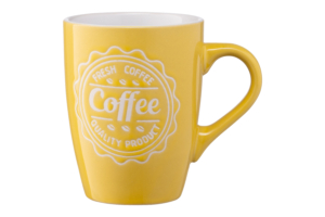 Ardesto Mug Coffee, 330ml, ceramics, yellow