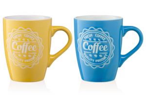 Ardesto Mug Coffee, 330ml, ceramics, yellow