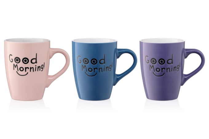 Mug ARDESTO Good Morning, 330 ml, pink, AR3468P