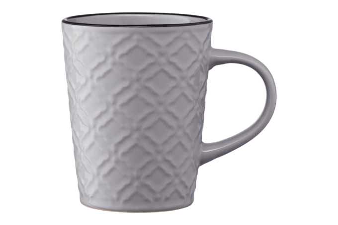 Mug ARDESTO Relief, 320 ml, gray, AR3474GR