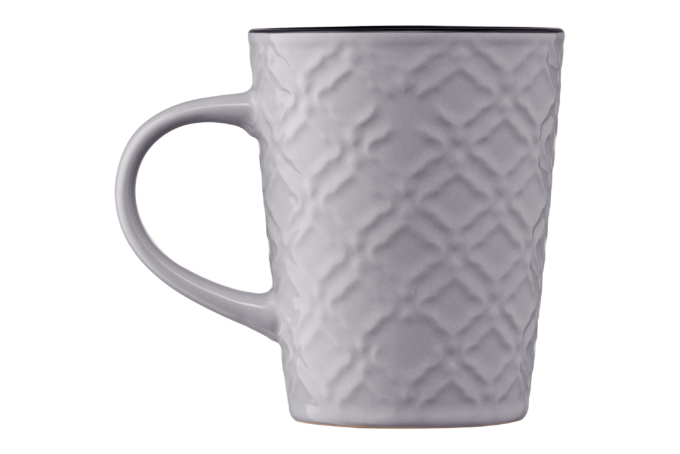 Mug ARDESTO Relief, 320 ml, gray, AR3474GR