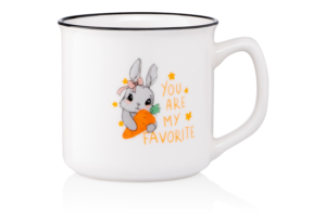 Чашка Ardesto Cute rabbit, 320мл, фарфор, белый