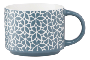 Чашка Ardesto  Weaving D, 330мл, порцеляна, синьо-білий