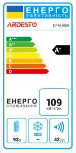 REF ARDESTO mini, 85×47.2×45, 93L, A+, ST, white