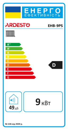 Котел електро Ardesto 9кВт 380V одноконтурний з насосом програмований