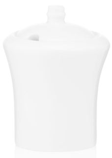 Ardesto Sugar bowl Imola, 8х8х10.4cm, 200ml, porcelain, white