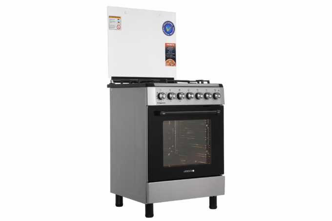 Плита ARDESTO комби Elegance, 66л, 60×60см, конвекция, чугун, подсветка, форсунки LPG (подключение газового баллона), серый