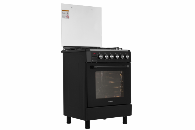 Плита ARDESTO комби Elegance, 66л, 60×60см, конвекция, чугун, подсветка, форсунки LPG (подключение газового баллона), черный