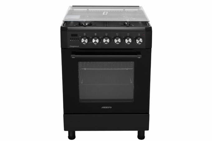 Плита ARDESTO комби Elegance, 66л, 60×60см, конвекция, чугун, подсветка, форсунки LPG (подключение газового баллона), черный