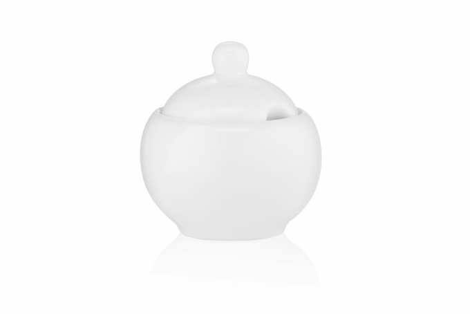 Сахарница Ardesto Imola, 9х9х10.3см, 325мл, фарфор, белый