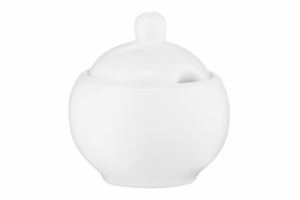 Сахарница Ardesto Imola, 9х9х10.3см, 325мл, фарфор, белый