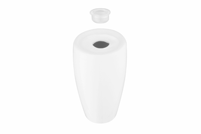Ardesto Pepper shakerr Imola, 4.8х8.2cm, porcelain, white