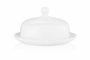 Ardesto Butter dish Imola, 15х9cm, porcelain, white