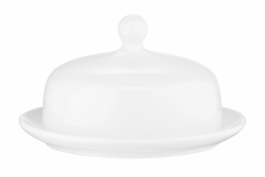 Ardesto Butter dish Imola, 15х9cm, porcelain, white