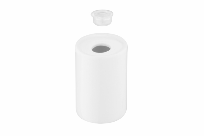 Ardesto Salt shaker Prato, 3.9х5.8cm, porcelain, white