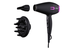 Фен Ardesto Violet PRO HD-Y221PRO ,1750-2100Вт, 2 швидкості, 3темп.режими,дифузор, чорний