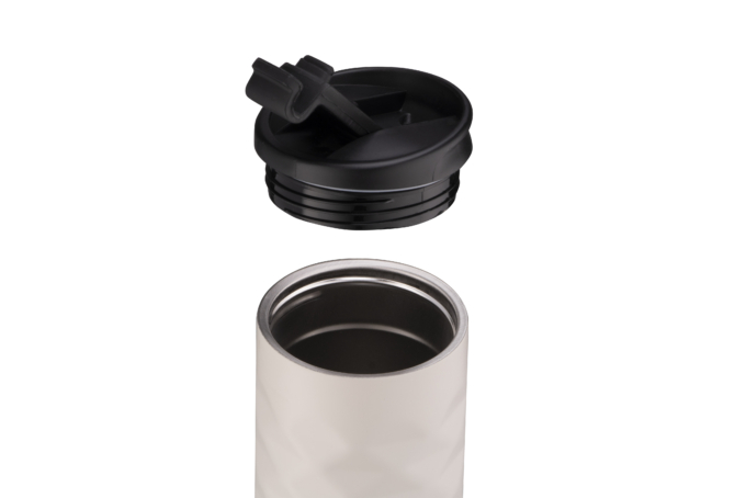 Ardesto Travel mug Bright City, 400ml, stainless steel, beige