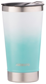 Ardesto Beer mug with opener Bright City, 470ml, stainless steel, blue