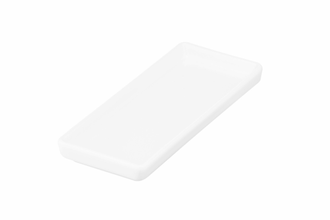 Ardesto Dish holder Prato, 14х6сm, porcelain, rectangle, white