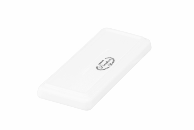 Ardesto Dish holder Prato, 14х6сm, porcelain, rectangle, white