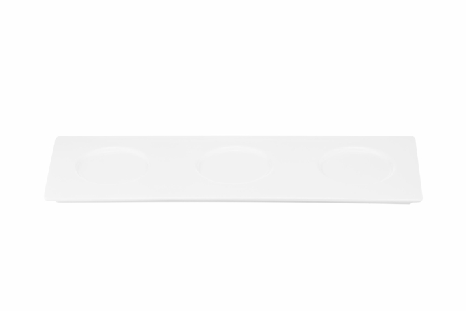 Ardesto Tray, 34х12сm, porcelain, rectangle, white