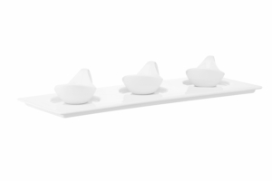 Ardesto Tray, 34х12сm, porcelain, rectangle, white