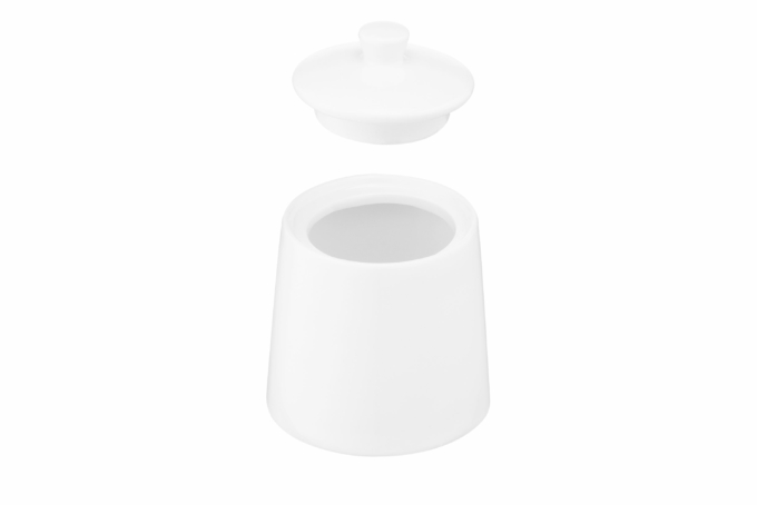 Ardesto Sugar bowl Imola, 8х8х10.7cm, 240ml, porcelain, white