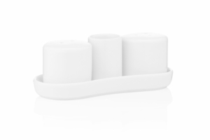 Набор для соли и перца Ardesto, 4 предмета, фарфор, белый