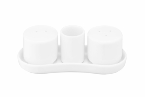 Набор для соли и перца Ardesto, 4 предмета, фарфор, белый