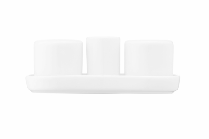 Набор для соли и перца Ardesto, 4 предмета, фарфор, белый