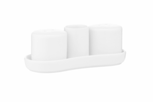 Набор для соли и перца Ardesto, 4 предмета, фарфор, белый