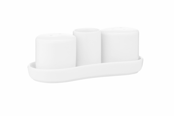 Набор для соли и перца Ardesto, 4 предмета, фарфор, белый