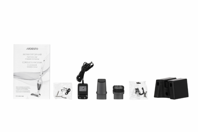 Ardesto cordless VC, 85W, dust cont -0.5L, battery operation up to 35min, HEPA, white