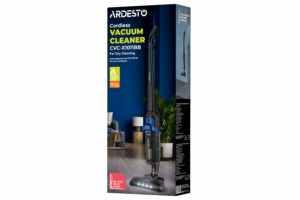 Ardesto cordless VC, 140W, dust cont -1L, battery operation up to 50min, HEPA, black with blue
