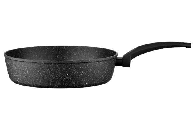 Ardesto Deep Fry pan with lid Gemini Gourmet Viareggio, 28cm, aluminium, black