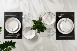 Ardesto Serving mat Black, 30х45cm, PVC, rectangular, black