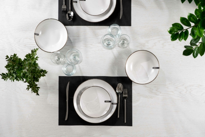 Ardesto Serving mat Black, 30х45cm, PVC, rectangular, black