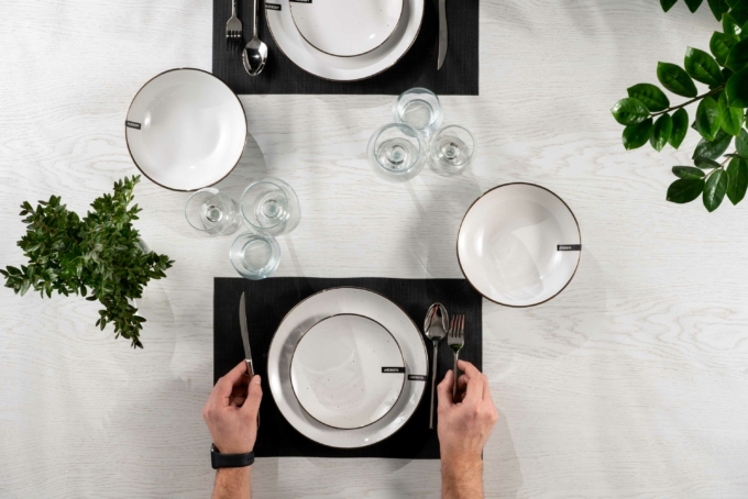 Ardesto Serving mat Black, 30х45cm, PVC, rectangular, black